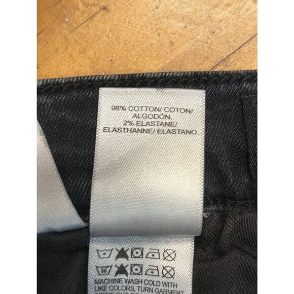 Lucky Brand Faded Black Ankle Jeans Raw Hem Distressed Size 10/30 (8734) - Picture 6 of 9